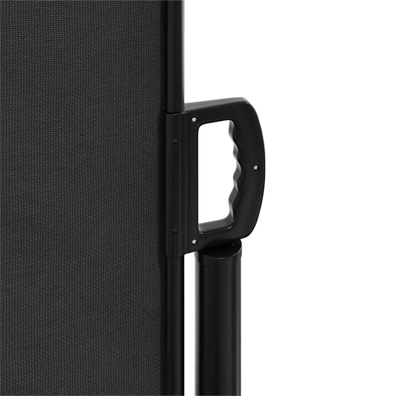 vidaXL Retractable Side Awning in Black