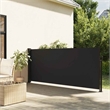 vidaXL Retractable Side Awning in Black