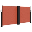 vidaXL Retractable Side Awning with PU Coating in Terracotta