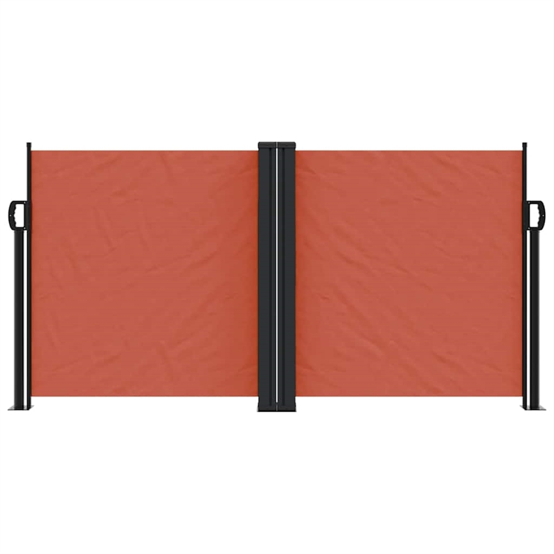 vidaXL Retractable Side Awning with PU Coating in Terracotta
