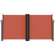 vidaXL Retractable Side Awning with PU Coating in Terracotta