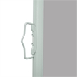 vidaXL Side Awning with PU Coating in Grey Steel Frame