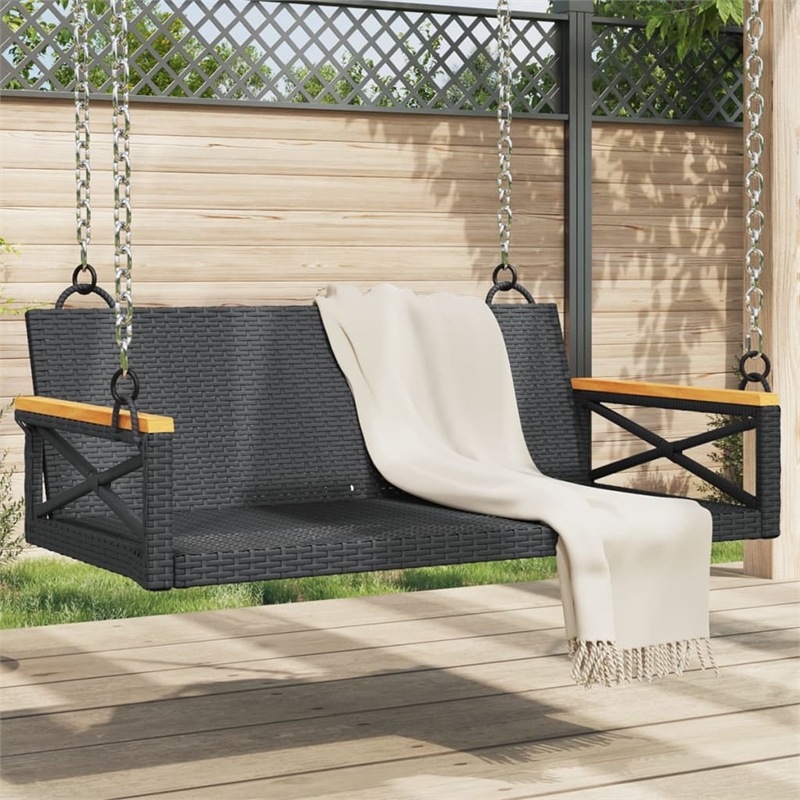 vidaXL Swing Bench Black 42.9