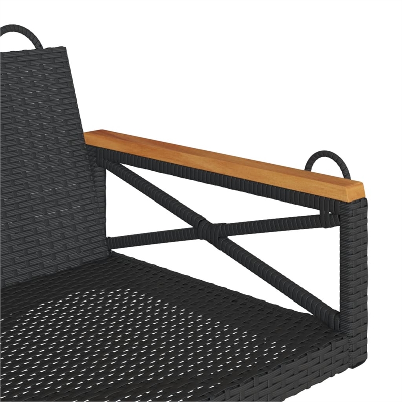 vidaXL Swing Bench Black 42.9