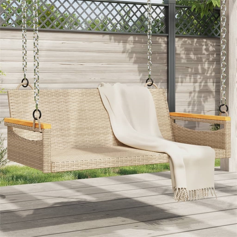vidaXL Swing Bench Beige 42.9