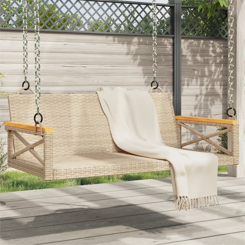 vidaXL Swing Bench Beige 42.9