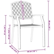 vidaXL Stackable Patio Chairs 2 pcs Steel Anthracite