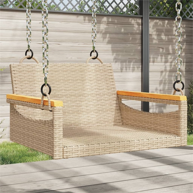 vidaXL Swing Bench Beige 24.8