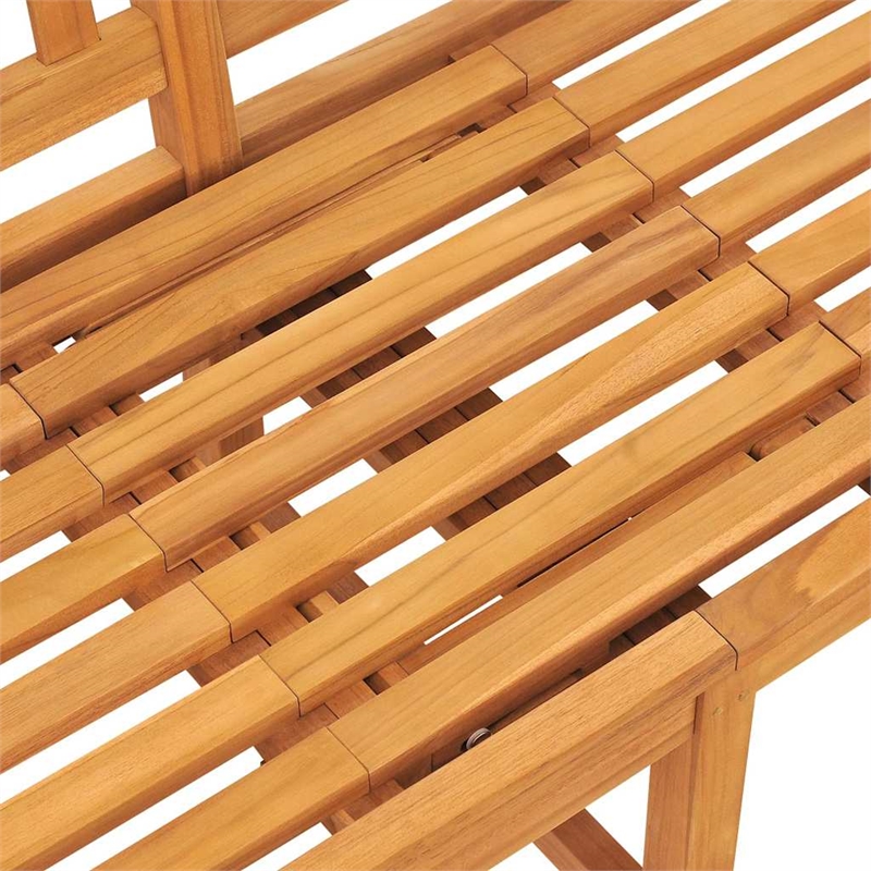 vidaXL 3-Seater Patio Bench with Table 59.1