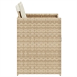 vidaXL Patio Chairs with Cushions 4 pcs Beige Poly Rattan