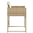 vidaXL Patio Chairs with Cushions 4 pcs Beige Poly Rattan