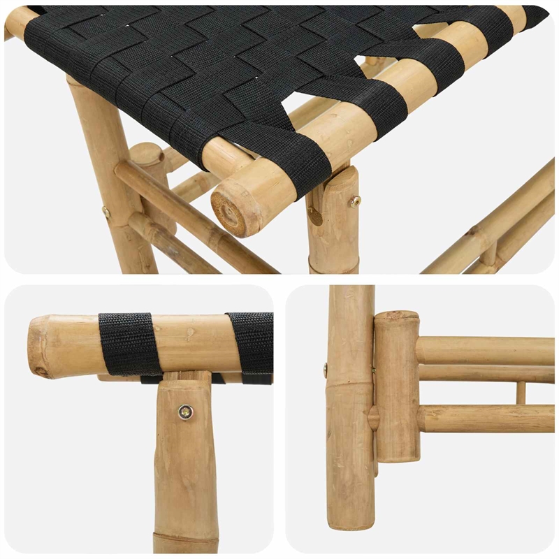 vidaXL Garden Bench 43.31 x 14.96 x 15.75 in Bamboo Natural