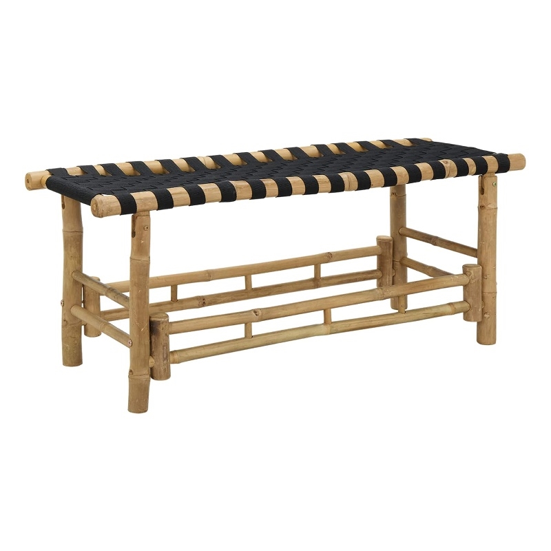 vidaXL Garden Bench 43.31 x 14.96 x 15.75 in Bamboo Natural