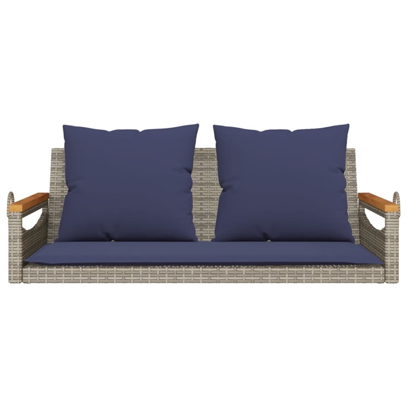 vidaXL Swing Bench with Cushions Gray 42.9