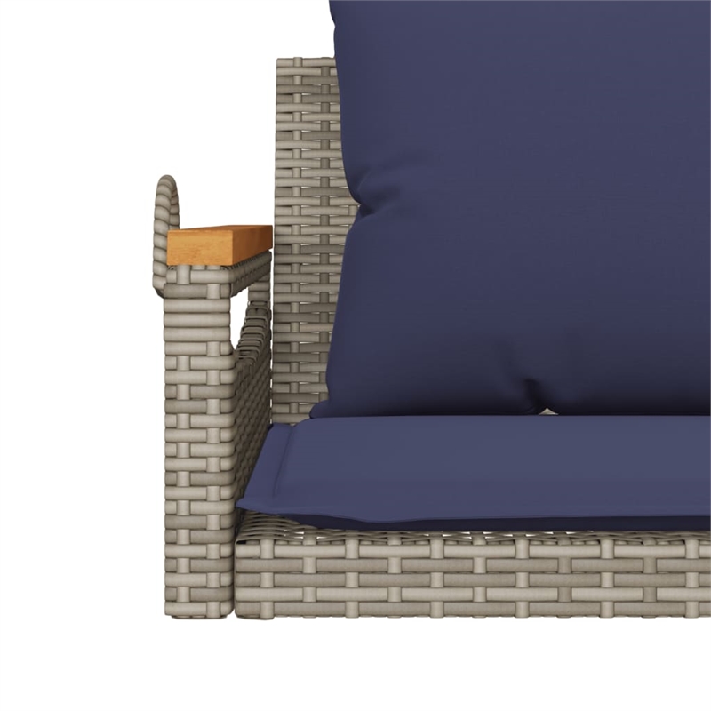 vidaXL Swing Bench with Cushions Gray 42.9