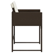 vidaXL Patio Chairs with Cushions 4 pcs Brown Poly Rattan