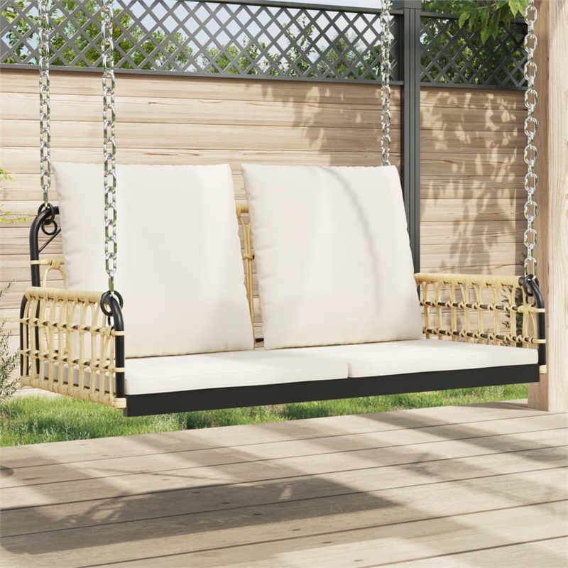 vidaXL Swing Bench with Cushions 41.3