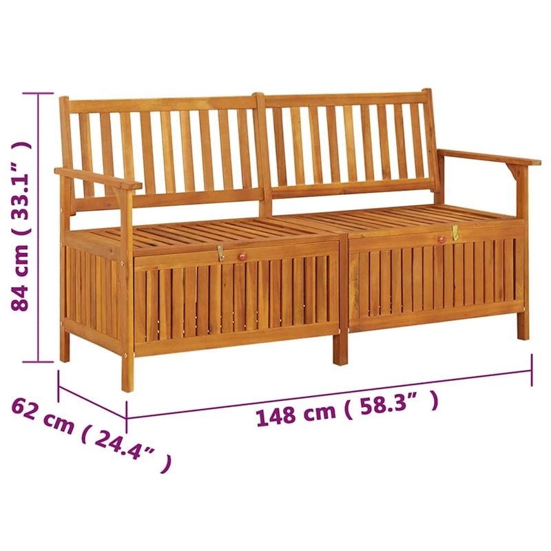 vidaXL Storage Bench 58.3