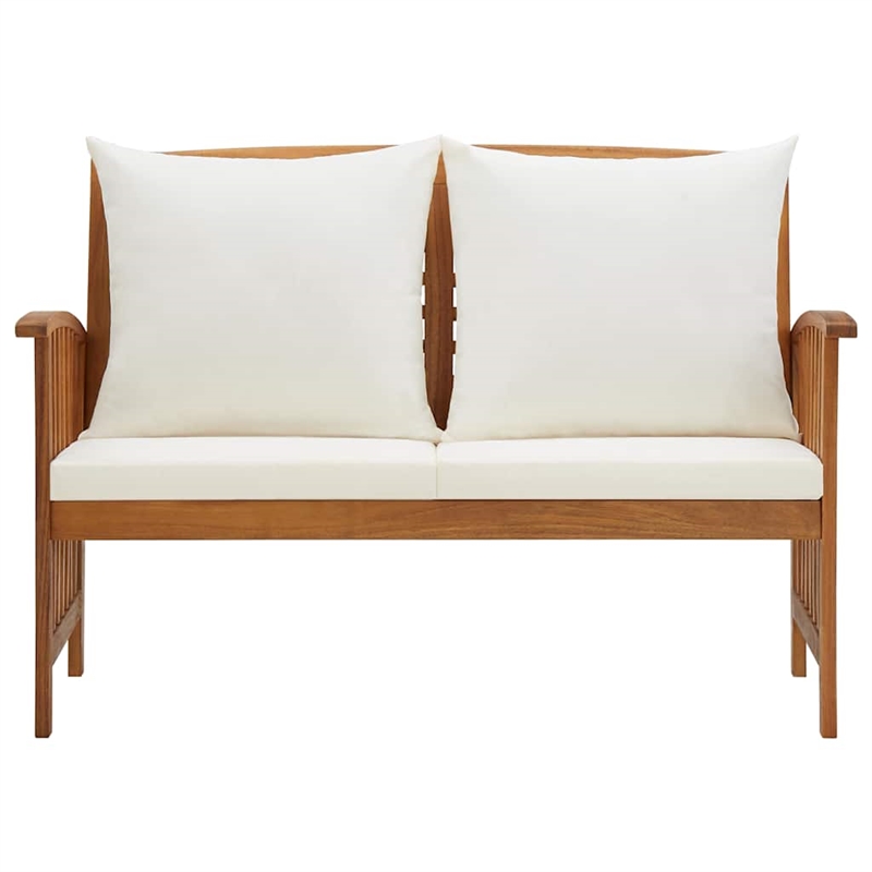 vidaXL Patio Bench with Cushions 46.9