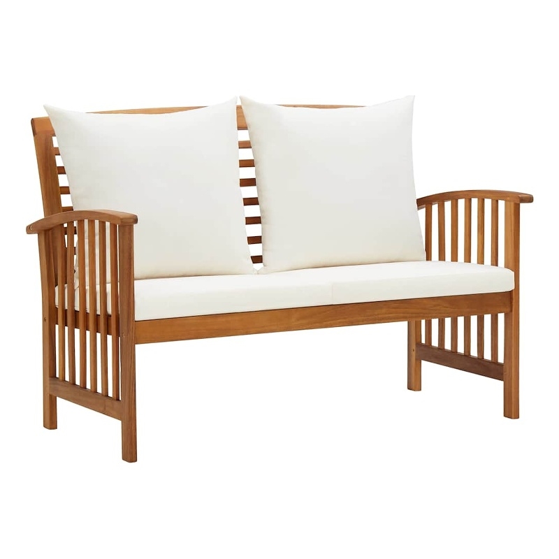 vidaXL Patio Bench with Cushions 46.9