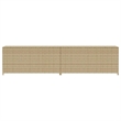 vidaXL Garden Storage Box Mix Beige 123.9 Gal Poly Rattan
