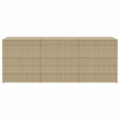 vidaXL Garden Storage Box Mix Beige 259.9 Gal Poly Rattan