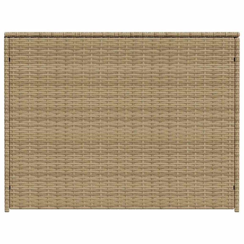vidaXL Garden Storage Box Mix Beige 259.9 Gal Poly Rattan