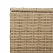 vidaXL Garden Storage Box Mix Beige 259.9 Gal Poly Rattan