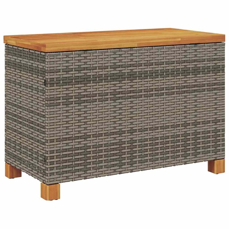 vidaXL Patio Storage Box Gray 31.5