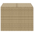 vidaXL Garden Storage Box Mix Beige 76.9 Gal Poly Rattan