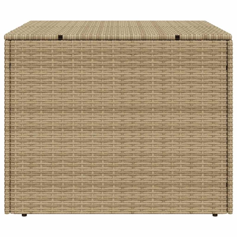vidaXL Garden Storage Box Mix Beige 76.9 Gal Poly Rattan