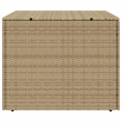 vidaXL Garden Storage Box Mix Beige 76.9 Gal Poly Rattan