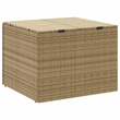 vidaXL Garden Storage Box Mix Beige 76.9 Gal Poly Rattan