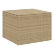 vidaXL Garden Storage Box Mix Beige 76.9 Gal Poly Rattan