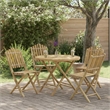 vidaXL Garden Chair 4 pcs Natural Bamboo