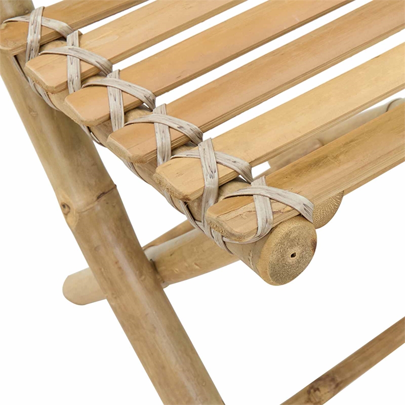 vidaXL Garden Chair 4 pcs Natural Bamboo