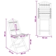 vidaXL Garden Chair 4 pcs Natural Bamboo