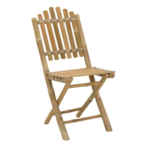 vidaXL Garden Chair 4 pcs Natural Bamboo