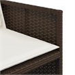 vidaXL Patio Chairs with Cushions 4 pcs Brown Poly Rattan