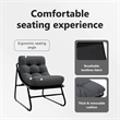 vidaXL Garden Furniture 2 pcs Black Powder-Coated Steel