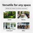 vidaXL Garden Furniture 2 pcs Black Powder-Coated Steel