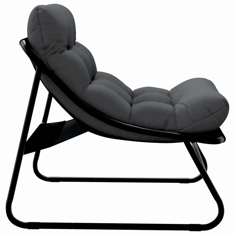 vidaXL Garden Furniture 2 pcs Black Powder-Coated Steel