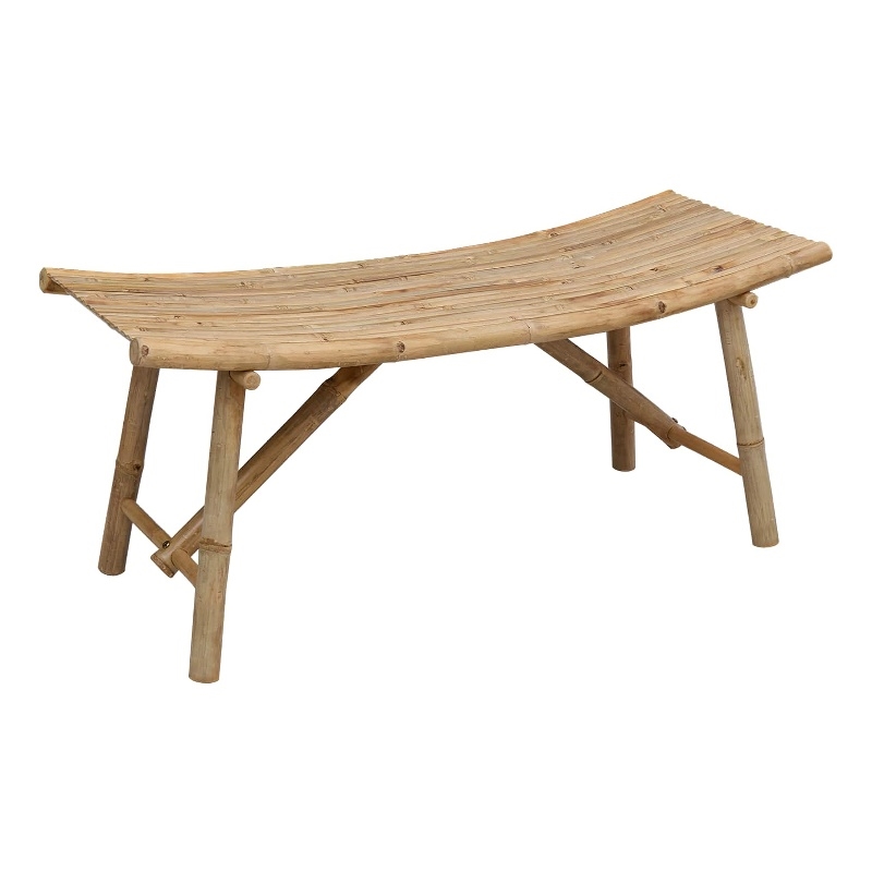 vidaXL Garden Bench 43.31 x 17.72 x 19.69 in Bamboo Natural