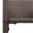 vidaXL Patio Bar Stools 2 pcs Brown Poly Rattan
