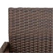 vidaXL Patio Bar Stools 2 pcs Brown Poly Rattan