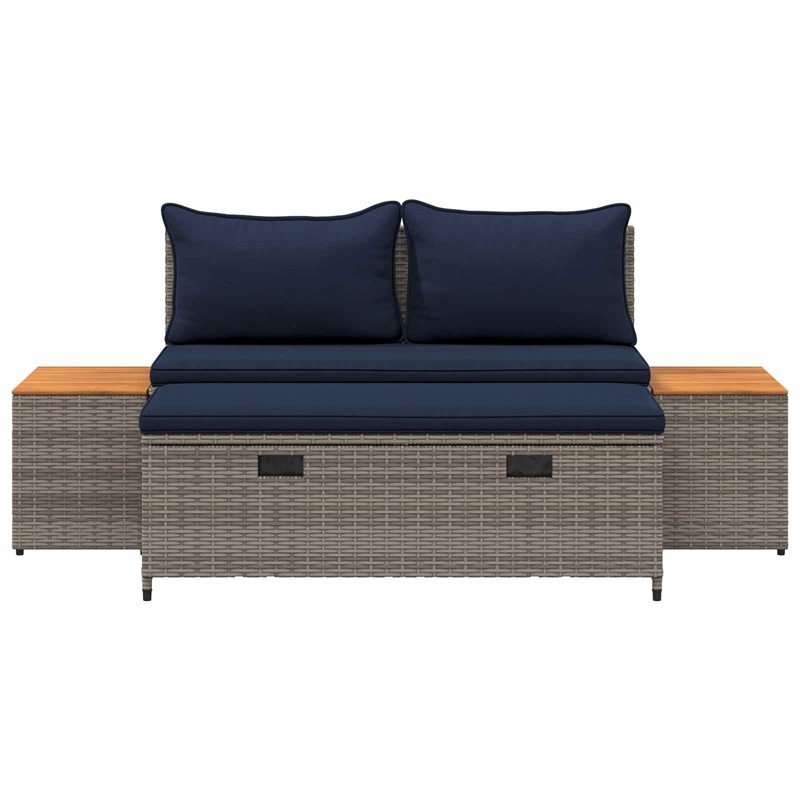 vidaXL Outdoor Sofa Set 4 -Seater 4 pcs 21.65 x 11.81 x 15.35 in