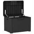 vidaXL Patio Storage Box Anthracite 33 gal PP