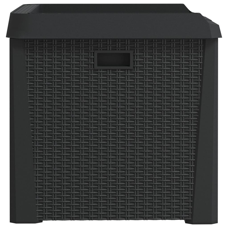 vidaXL Patio Storage Box Anthracite 33 gal PP