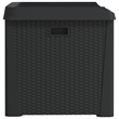 vidaXL Patio Storage Box Anthracite 33 gal PP