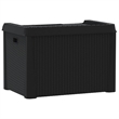 vidaXL Patio Storage Box Anthracite 33 gal PP